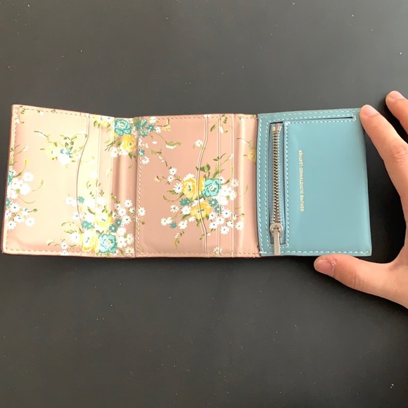 Coach Handbags - Coach Aqua Pink wallet